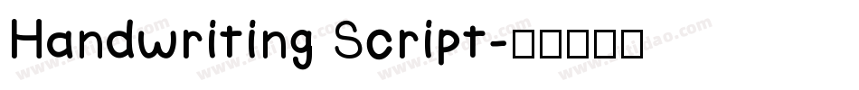 Handwriting Script字体转换
